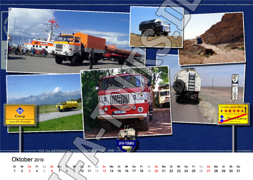 IFA-Tours Kalender 2019