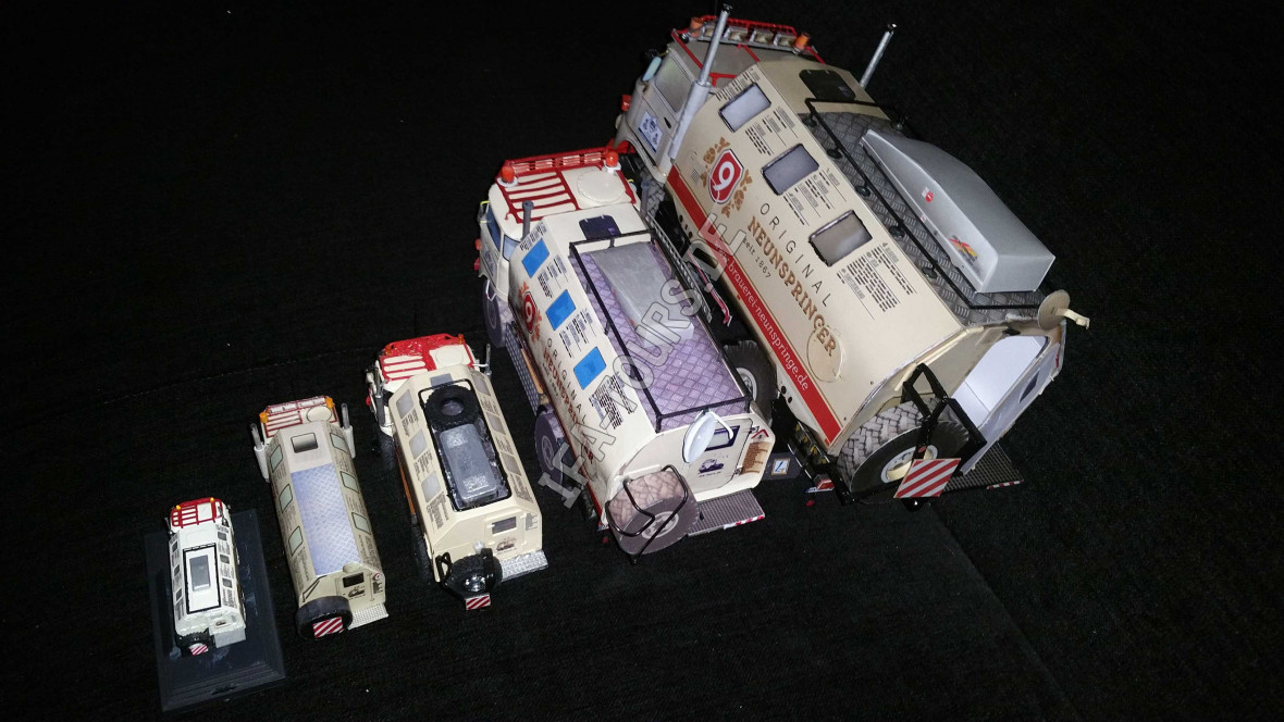 IFA LKW W50 LA/A/C "Expedition" aus Papier in 1:25