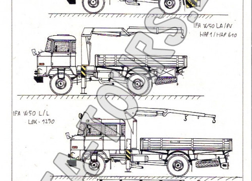 IFA LKW W50 Zeichnungen