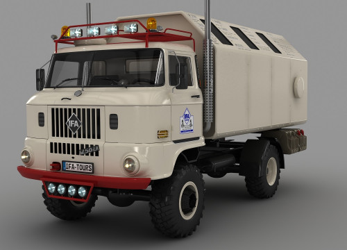 IFA LKW W50 LA/A/C "Expedition" in 3D