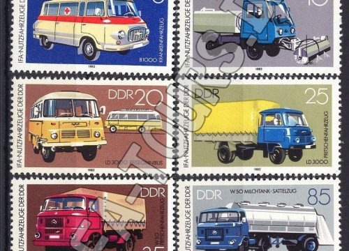 Briefmarken der DDR mit IFA Fahrzeugen