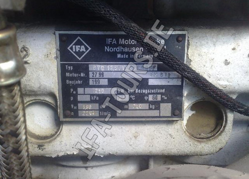 IFA L60 Motor mit 210 kW 286 PS