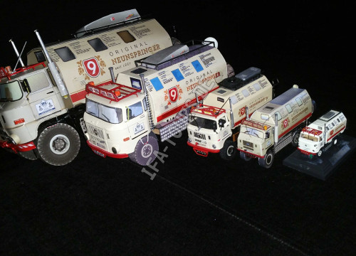 IFA LKW W50 LA/A/C "Expedition" aus Papier in 1:25