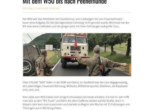 DDR - Umrundung Artikel aus der Presse.