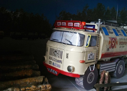 IFA LKW W50 LA/A/C "Expedition" aus Papier in 1:25