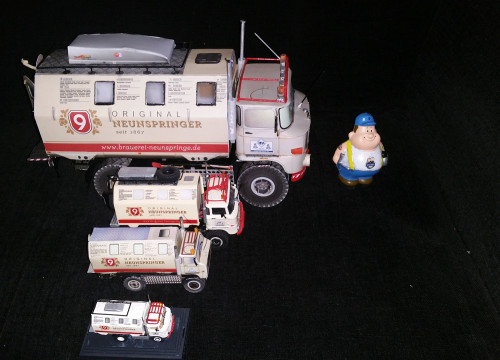 IFA LKW W50 LA/A/C "Expedition" 4x4 gebaut aus Papier in 1:18