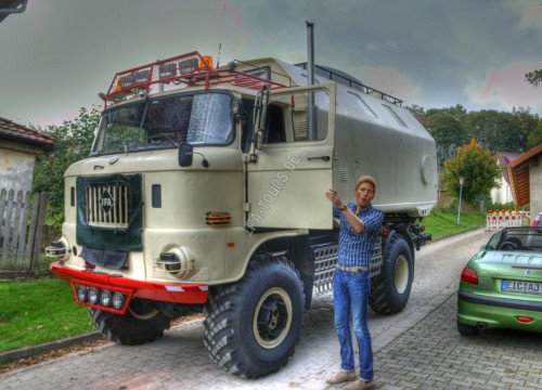 Maximilian Arland am IFA LKW W50