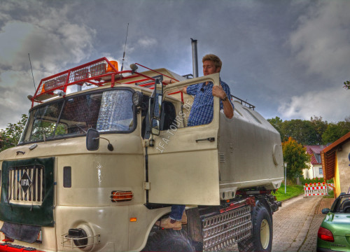 Maximilian Arland am IFA LKW W50