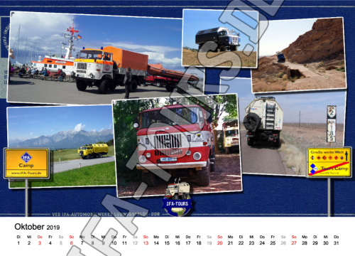 IFA-Tours Kalender 2019