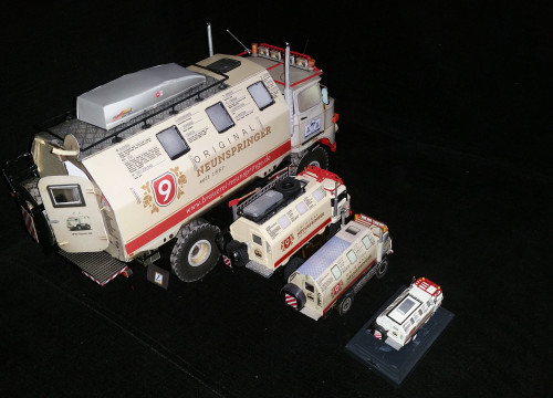 IFA LKW W50 LA/A/C "Expedition" 4x4 gebaut aus Papier in 1:18