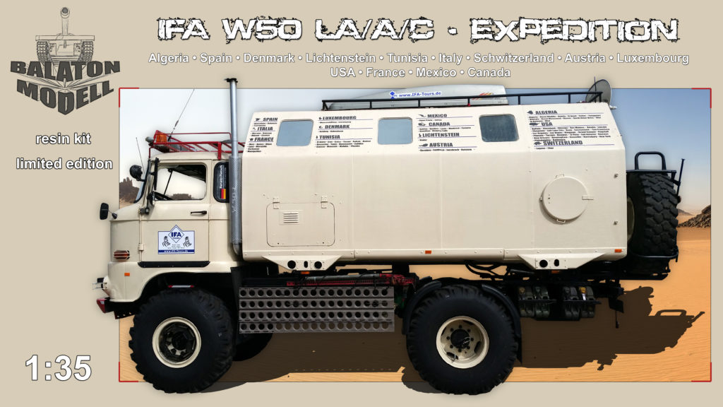 IFA W50 LA/A/C LAK II Expedition 1:35 Resin Balaton