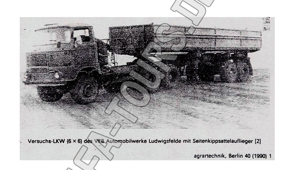 IFA LKW W50 Prototyp 6x6 mit Sattelauflieger