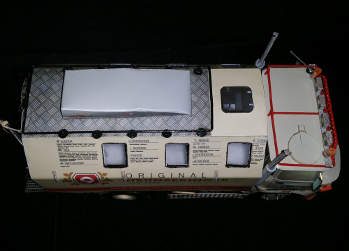 IFA LKW W50 LA/A/C "Expedition" 4x4 gebaut aus Papier in 1:18