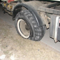 Ein Reifenplatzer in Texas