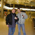Klaus und Renato am Flughafen