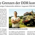 DDR - Umrundung Artikel aus der Presse.