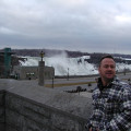 Klaus bei den Niagara Fällen