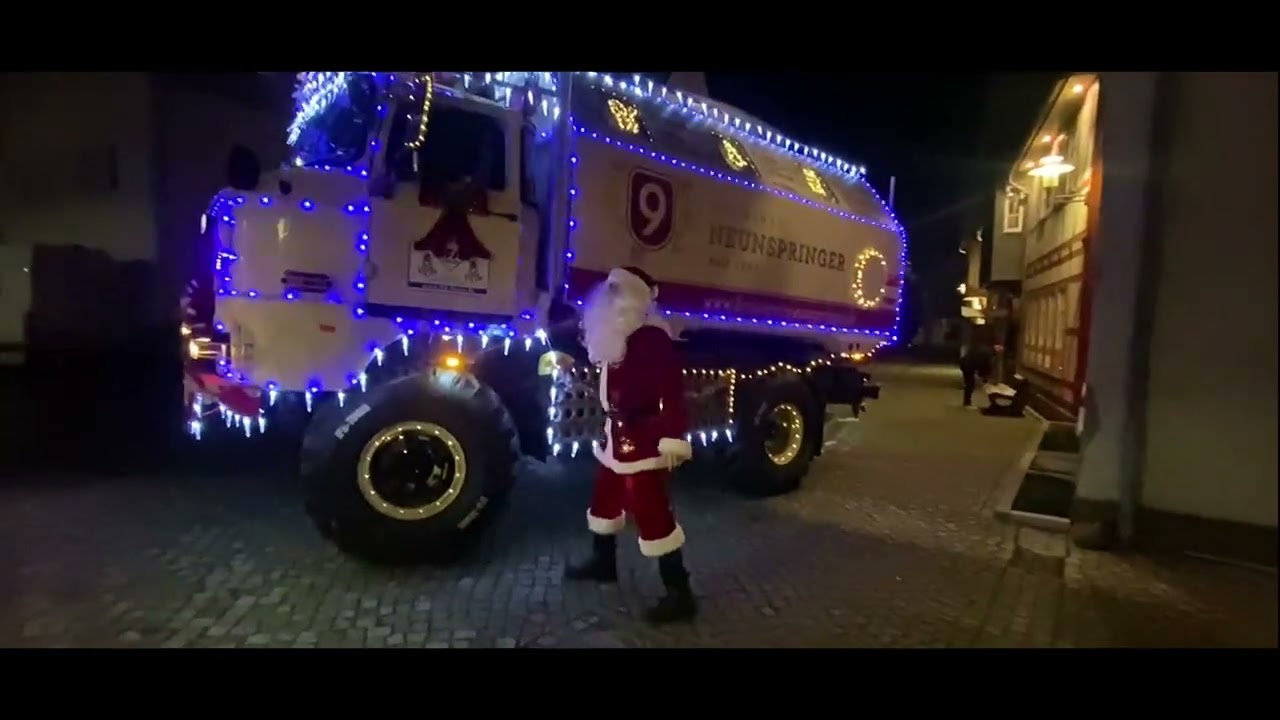 Weihnachtstruck unterwegs in Worbis