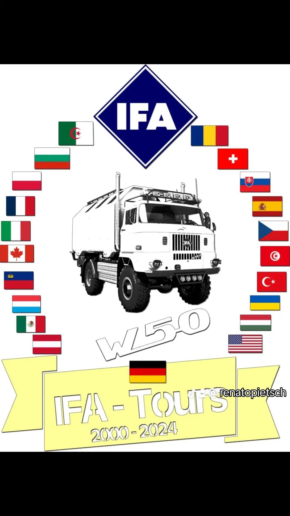 21 Länder 4 Kontinente mit dem IFA LKW W50
