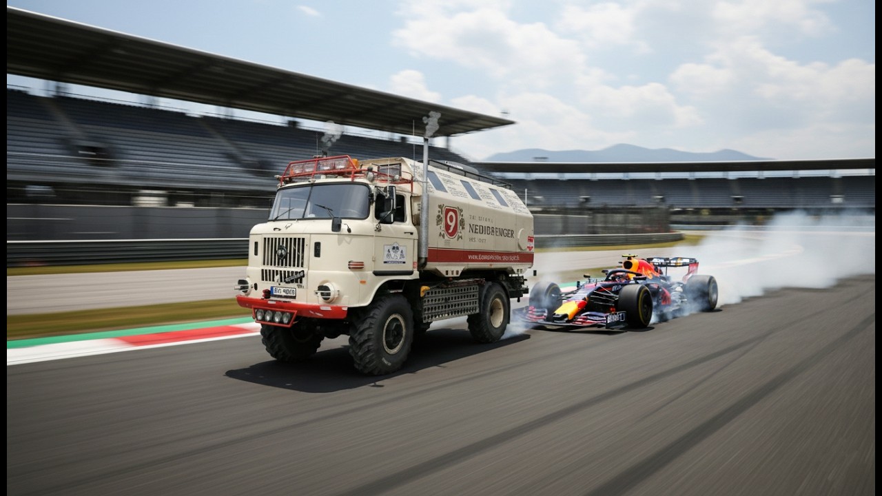 🚨 SENSATION: IFA W50 lässt Formel 1 stehen! 🚛💨- Sozialistische Ingenieurskunst vs. High-Tech Boliden